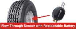flow throu tire sensor